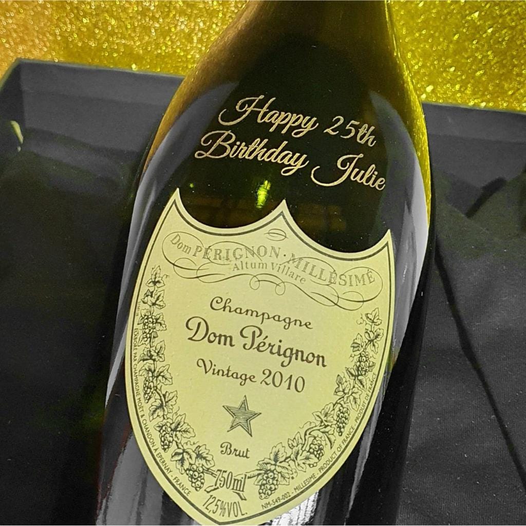 Personalised Dom Perignon Brut Vintage Champagne Gift Boxed 750ml