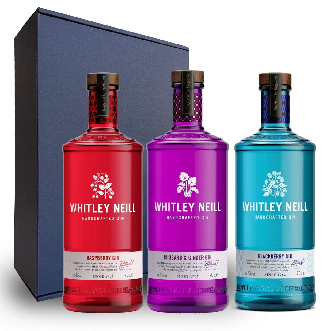 Personalised Whitley Neill 3 Pack Gift Hamper - Ginger &amp; Rhubard + Raspberry + Blackberry