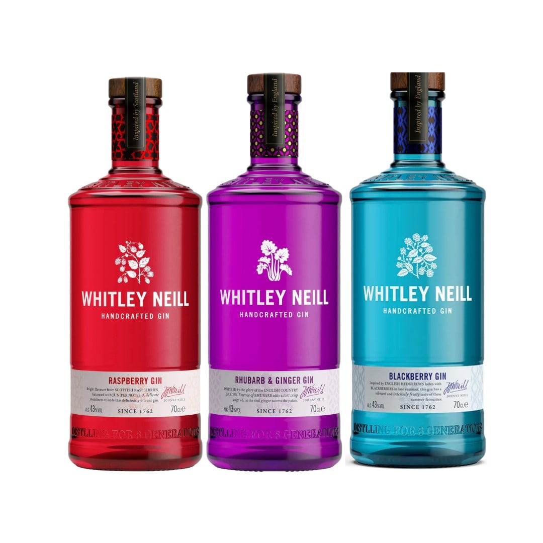 Personalised Whitley Neill 3 Pack Gift Hamper - Ginger &amp; Rhubard + Raspberry + Blackberry