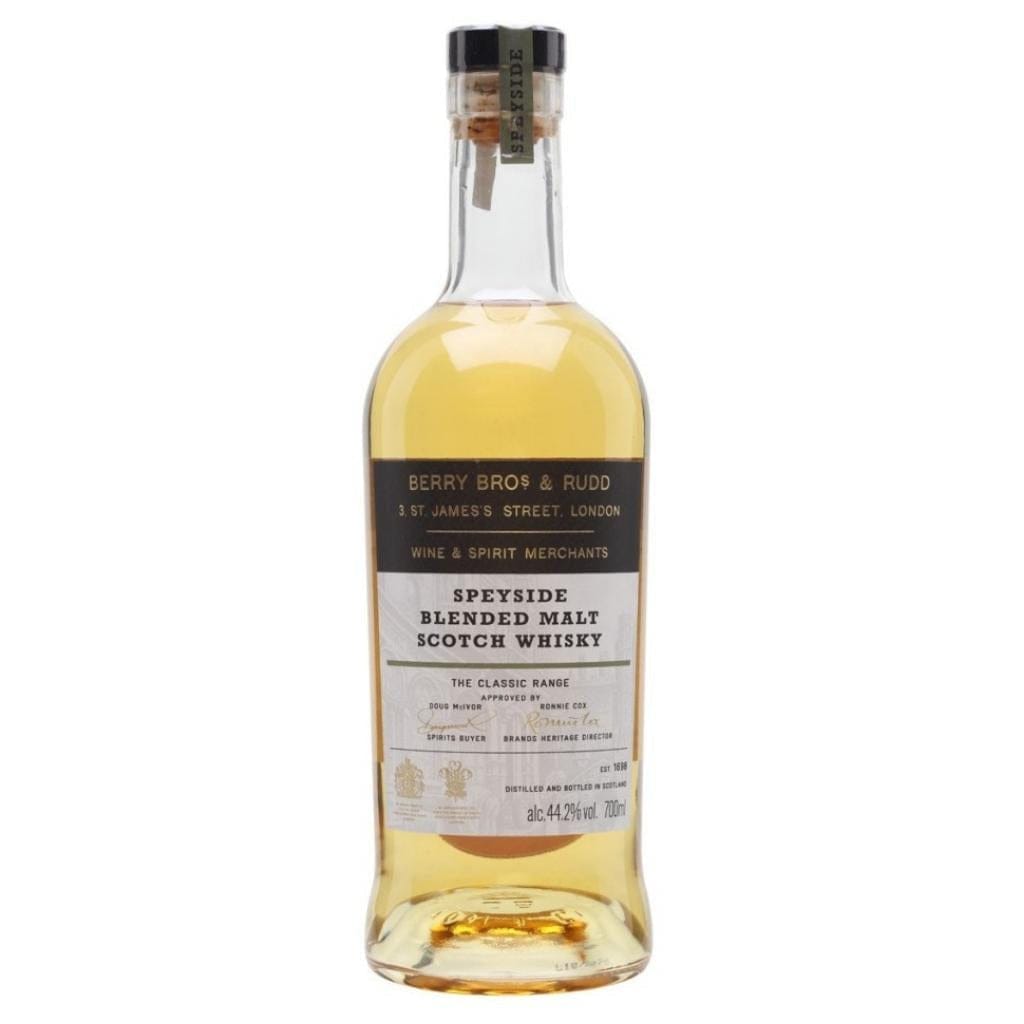 PERSONALISED BERRY BROS &amp; RUDD BB &amp; R SPEYSIDE BLENDED MALT SCOTCH WHISKY 44.2% 700ML