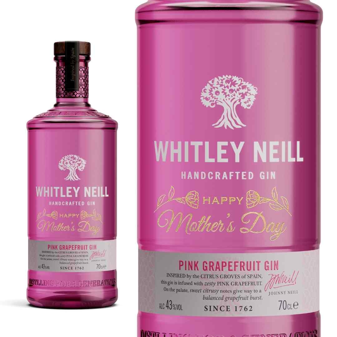 Mother&#39;s Day Edition Whitley Neill Pink Grapefruit Gin Hamper Box