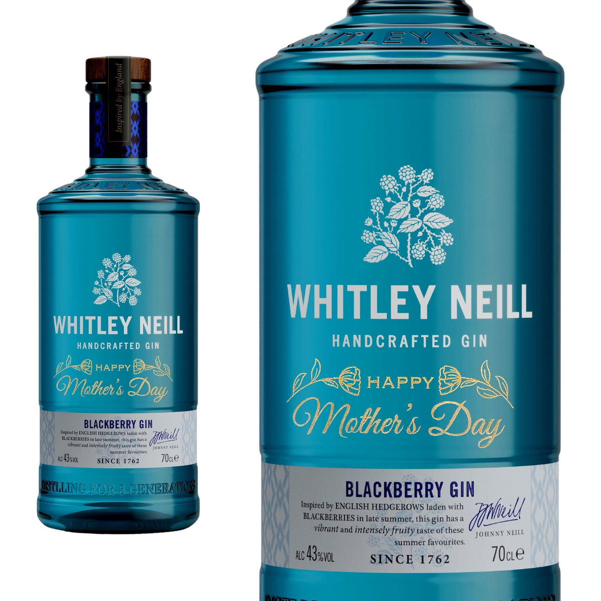 Mother&#39;s Day Edition Whitley Neill Blackberry Gin 43% 700ml