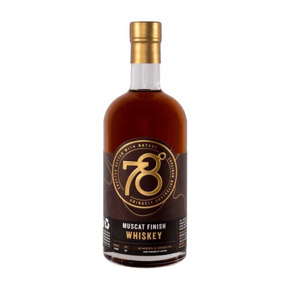 Personalised 78 Degrees Muscat Finish Australian Whiskey 700ml 44%ABV