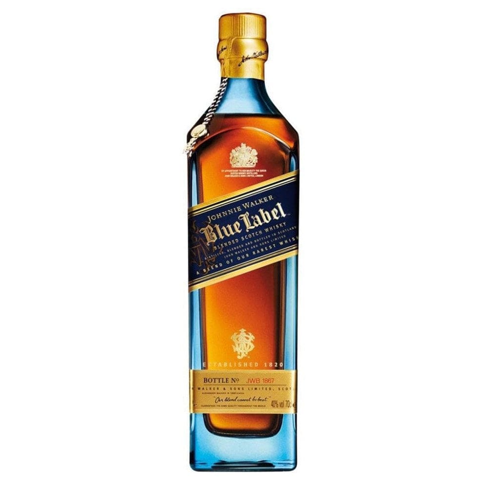 Personalised Johnnie Walker Blue Label Scotch Whiskey 700ml.