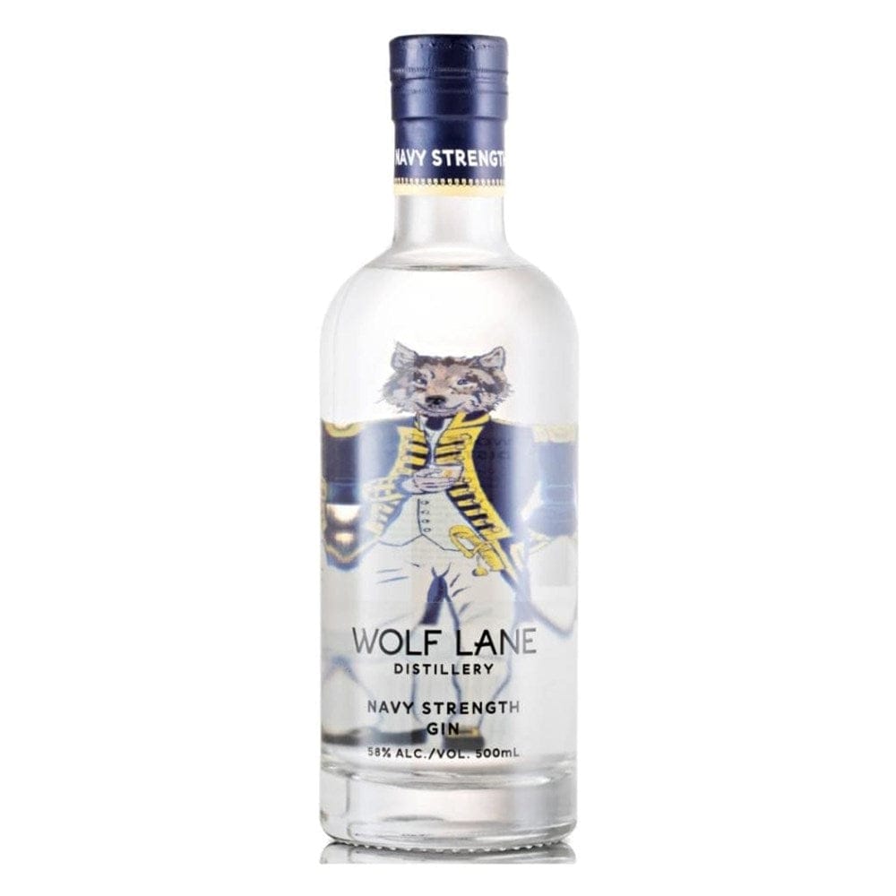 PERSONALISED WOLF LANE AUSTRALIAN NAVY STRENGTH GIN 500ML