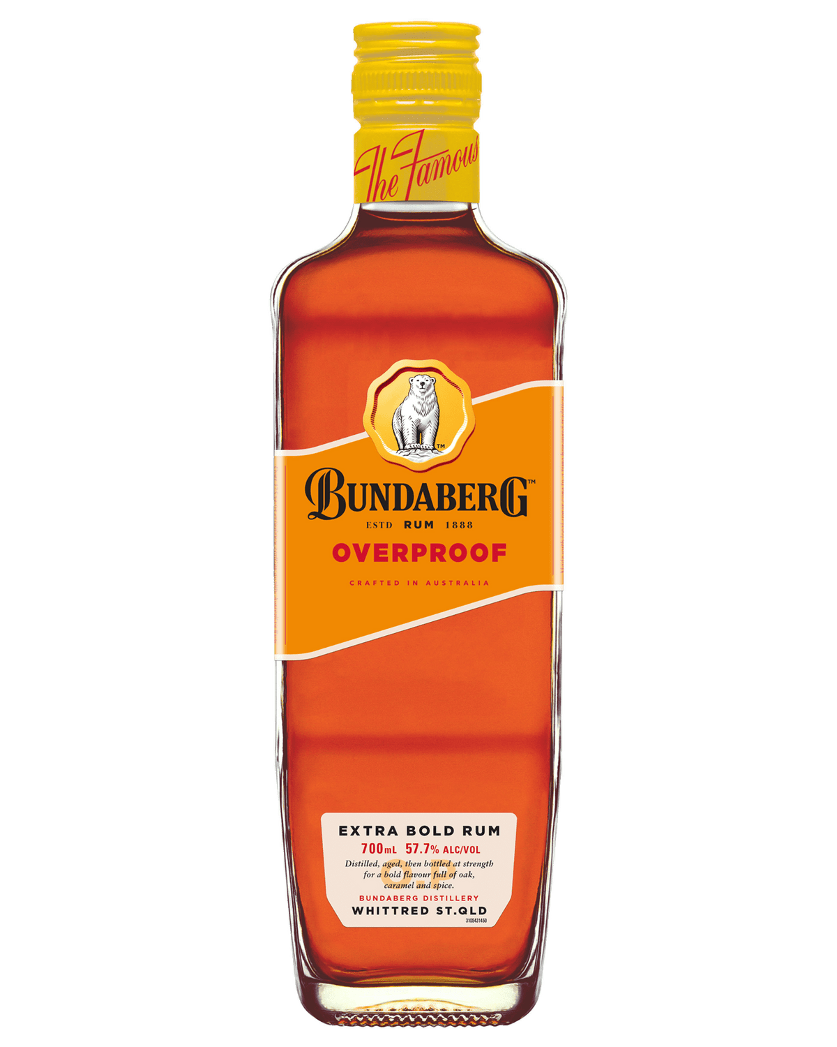 PERSONALISED BUNDABERG RUM OP 700ML