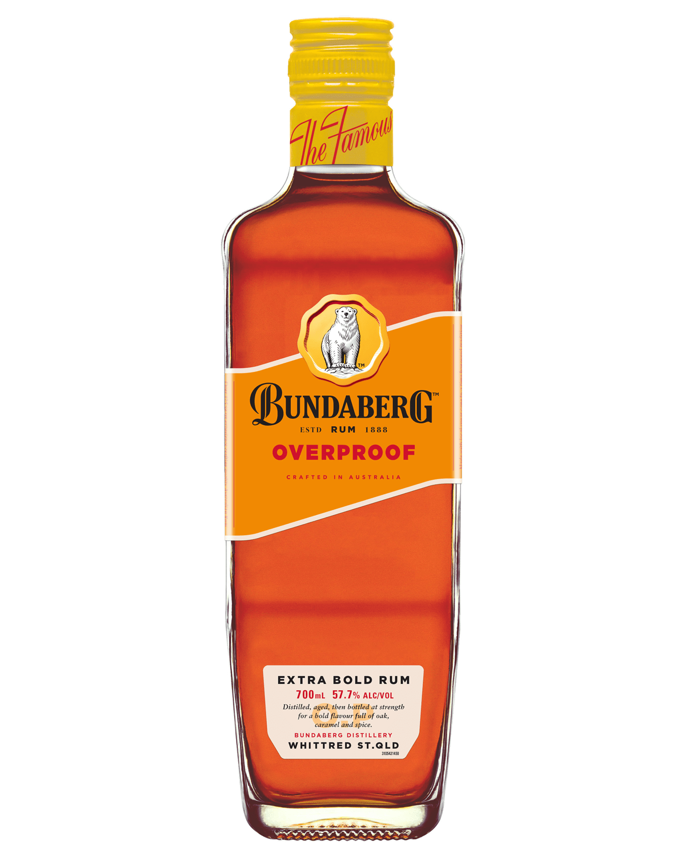 PERSONALISED BUNDABERG RUM OP 700ML