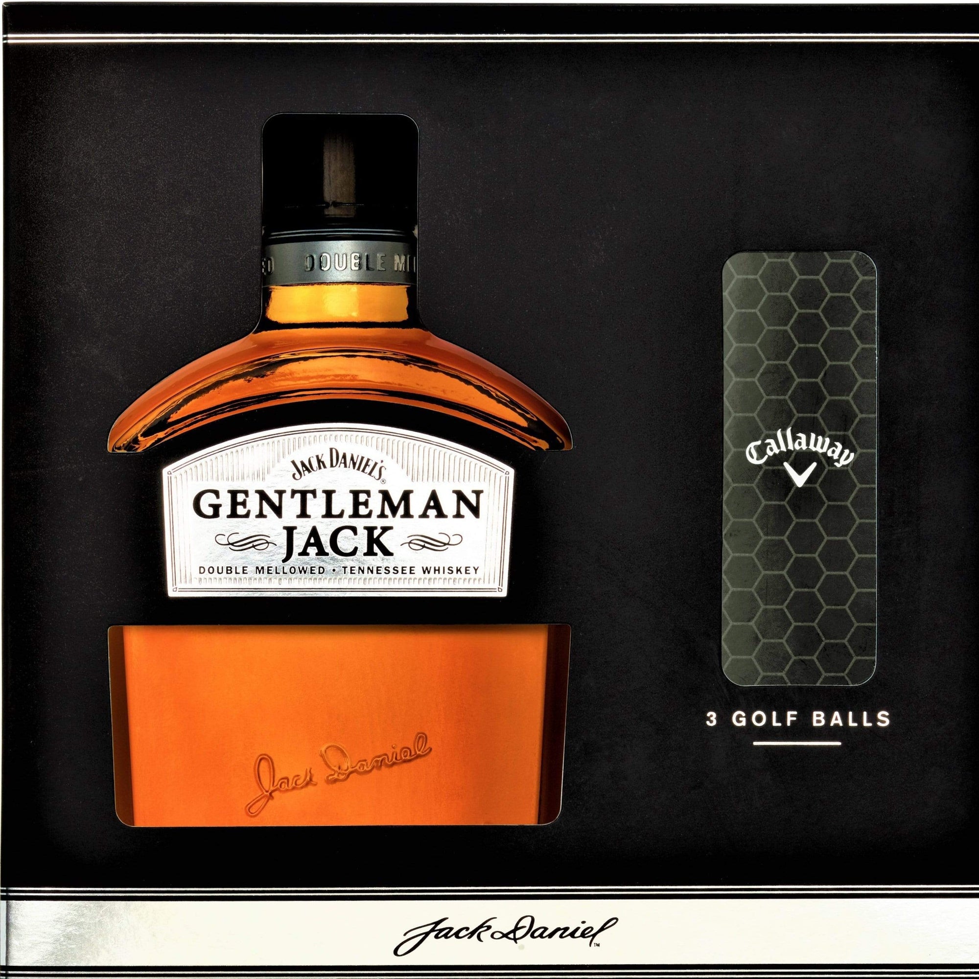 Personalised Gentleman Jack Golf Ball Gift Pack 700 ML