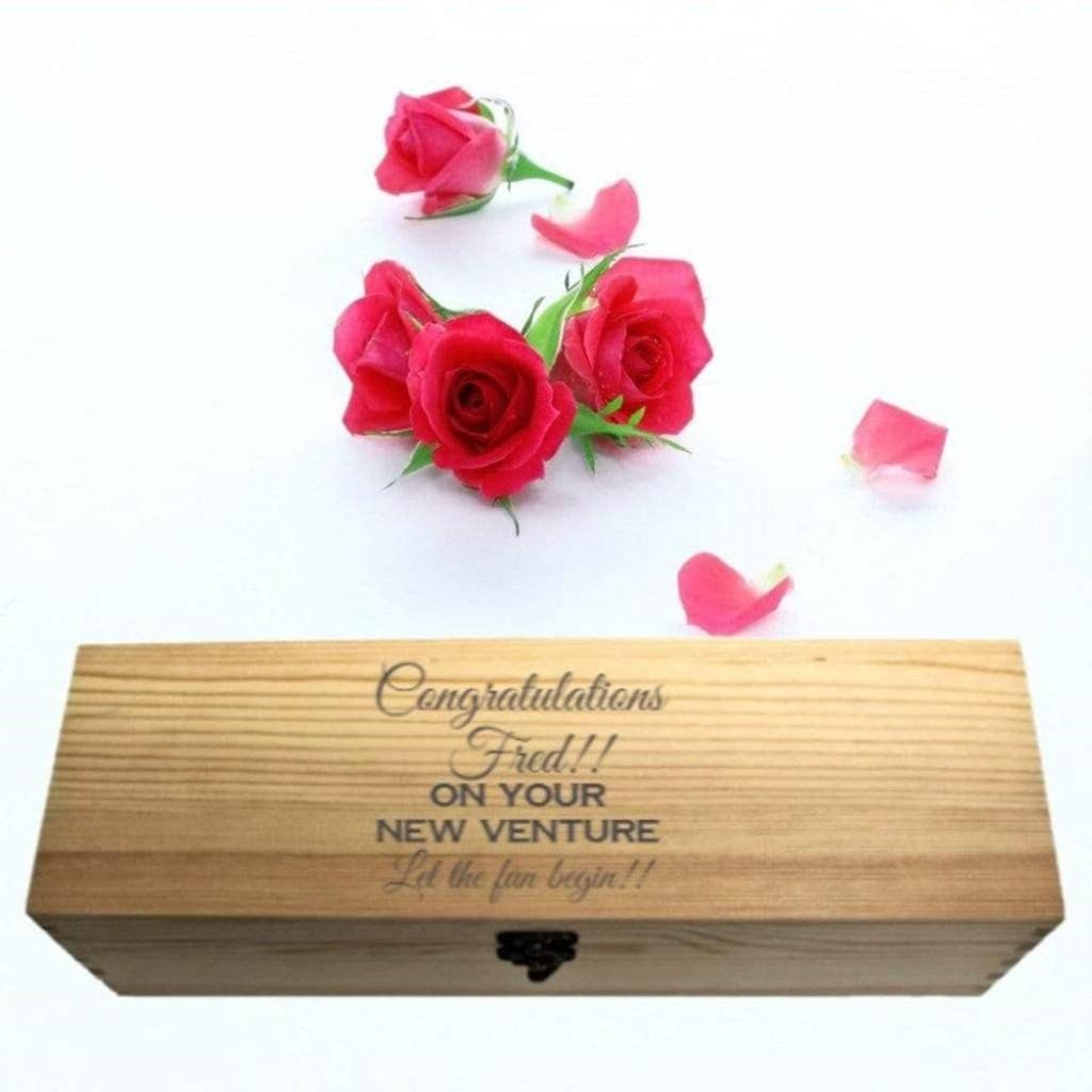 Personalised Magnum Wooden Wine Box