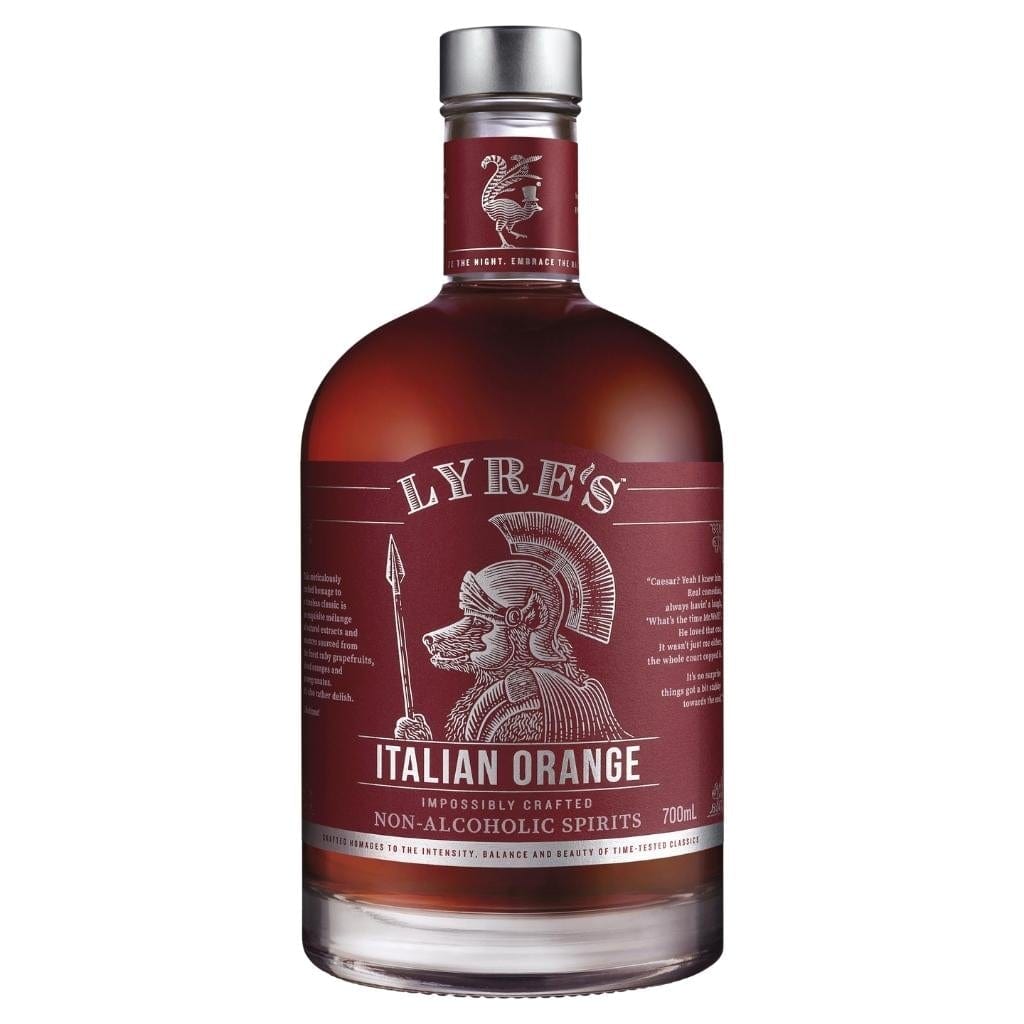Personalised  Lyre&#39;s Italian Orange Non Alcoholic Spirit 700ml