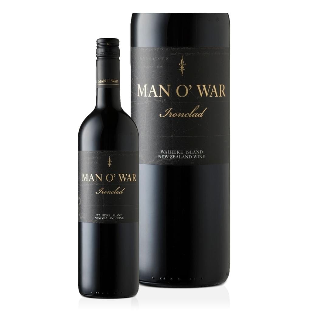 Personalised Man O'War Ironclad Bordeaux Blend 2018 14% 750ml