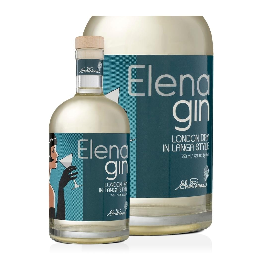 Personalised Langa Liquori Elena Gin 42% 700ml