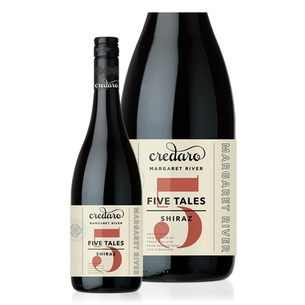 Personalised Credaro Five Tales Shiraz 14.2% 750ML