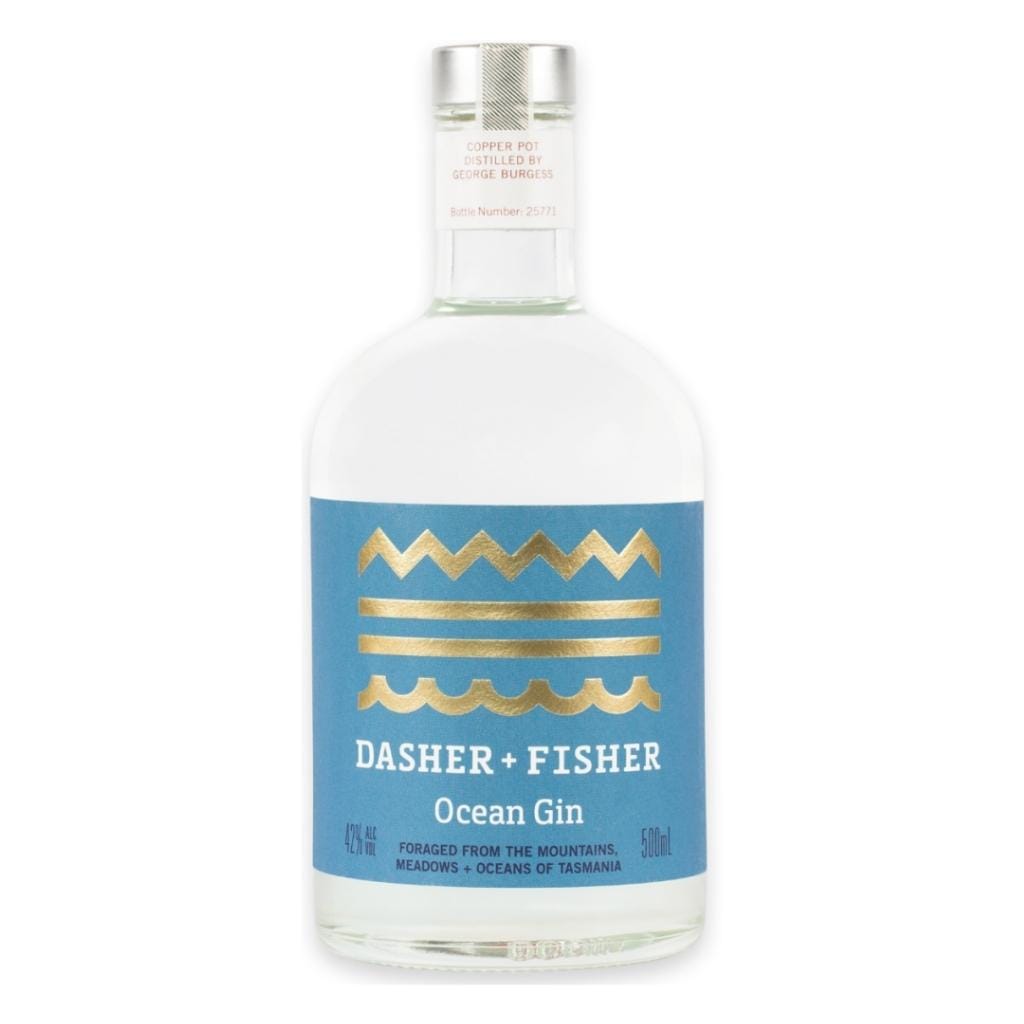 PERSONALISED DASHER &amp; FISHER OCEAN GIN 500ML