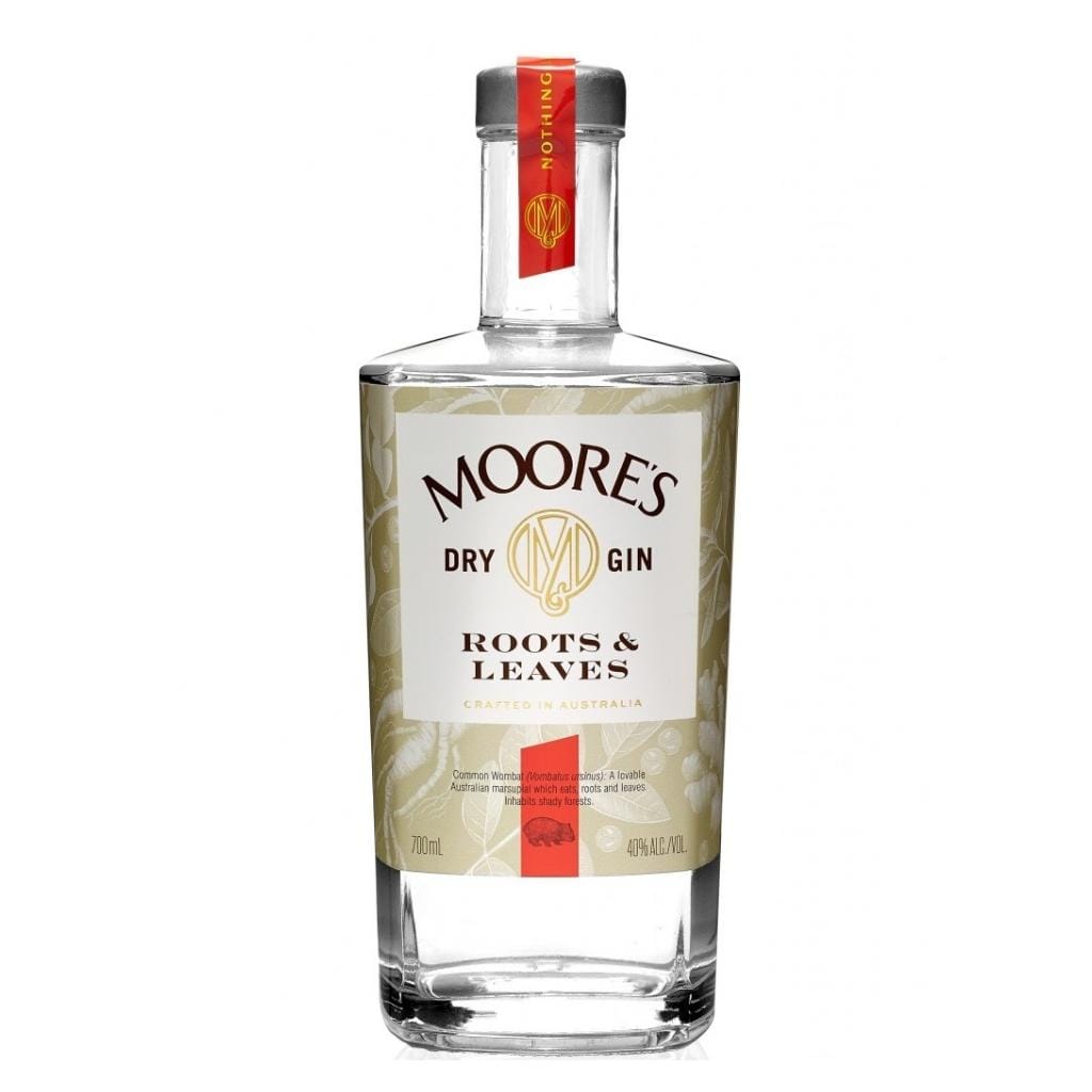 PERSONALISED MOORE'S GIN ROOTS &amp; LEAVES GIN 40% 700ML