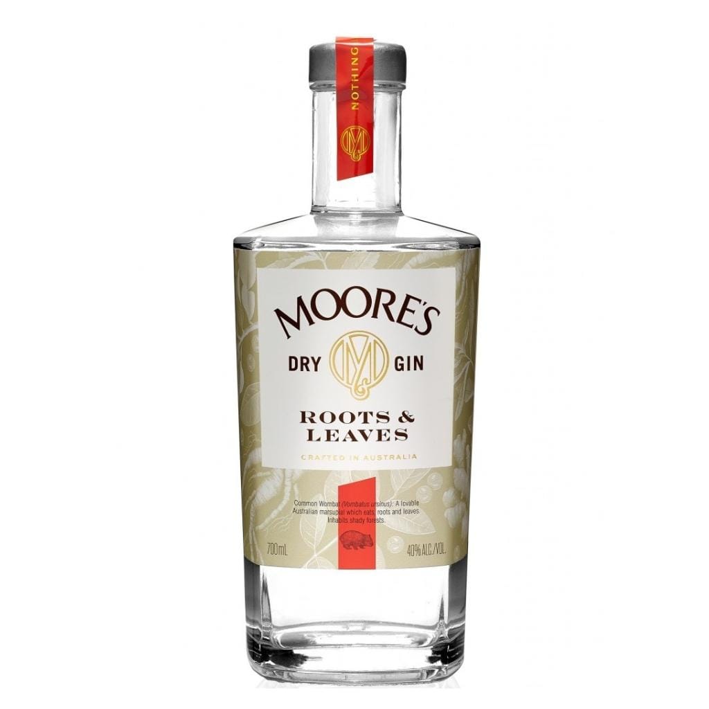 PERSONALISED MOORE'S GIN ROOTS & LEAVES GIN 40% 700ML