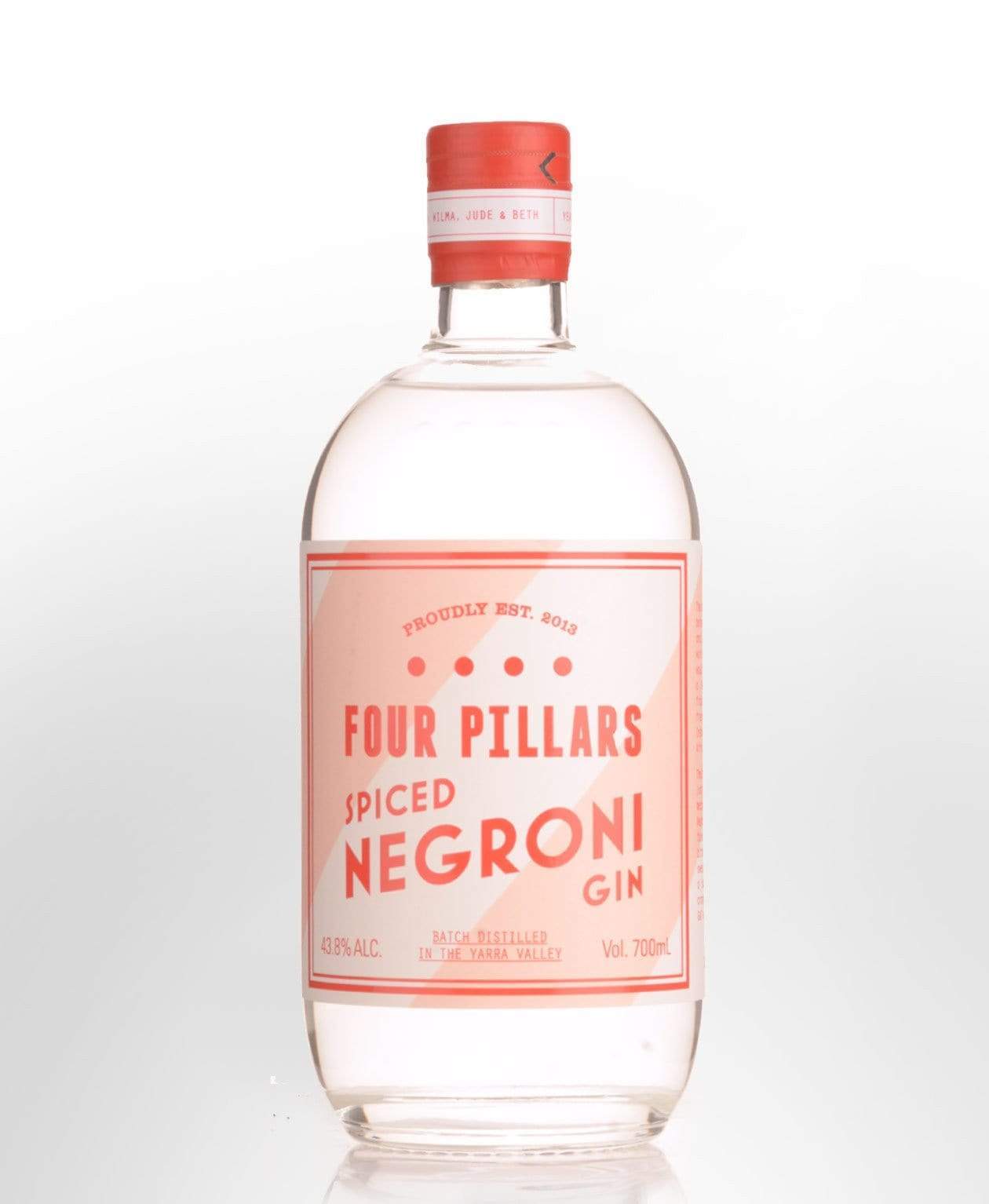Personalised Four Pillars Spiced Negroni Gin 43.8% 700ml